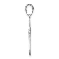 Load image into Gallery viewer, 14k White Gold Filigree Cross Charm
