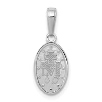Load image into Gallery viewer, 14k White Gold Miraculous Medal Charm
