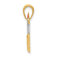 Load image into Gallery viewer, 14K and Rhodium Enameled Lipstick Charm
