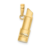 Load image into Gallery viewer, 14K and Rhodium Enameled Lipstick Charm
