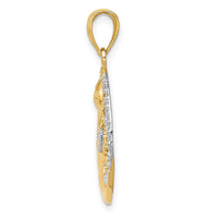 Load image into Gallery viewer, 14k and Rhodium D/C Moon, Stars, and Sun Pendant
