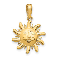 Load image into Gallery viewer, 14k Polished Small Sun Charm
