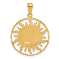 Load image into Gallery viewer, 14k Diamond-cut Sun with Moon and Stars Charm
