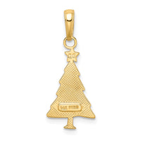 Load image into Gallery viewer, 14k Polished Christmas Tree Pendant
