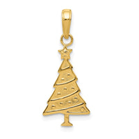 Load image into Gallery viewer, 14k Polished Christmas Tree Pendant
