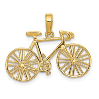 Load image into Gallery viewer, 14k Polished Bicycle Charm
