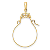 Load image into Gallery viewer, 14k Filigree Charm Holder
