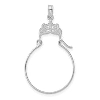 Load image into Gallery viewer, 14k White Gold Filigree Charm Holder
