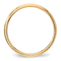 Load image into Gallery viewer, 14k Yellow Gold 3mm Lightweight Milgrain Half Round Wedding Band Size 12
