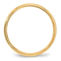 Load image into Gallery viewer, 14k Yellow Gold 4mm Lightweight Milgrain Half Round Wedding Band Size 5
