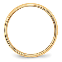Load image into Gallery viewer, 14k Yellow Gold 6mm Lightweight Milgrain Half Round Wedding Band Size 5
