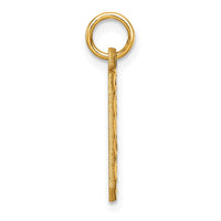 Load image into Gallery viewer, 14k Medium Diamond-cut Number 0 Charm
