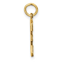 Load image into Gallery viewer, 14k Medium Diamond-cut Number 3 Charm
