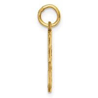 Load image into Gallery viewer, 14k Medium Diamond-cut Number 5 Charm
