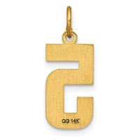 Load image into Gallery viewer, 14k Medium Diamond-cut Number 5 Charm
