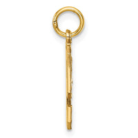 Load image into Gallery viewer, 14k Medium Diamond-cut Number 9 Charm
