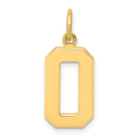 Load image into Gallery viewer, 14k Medium Polished Number 0 Charm
