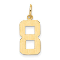 Load image into Gallery viewer, 14k Medium Polished Number 8 Charm
