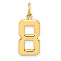 Load image into Gallery viewer, 14k Medium Polished Number 8 Charm

