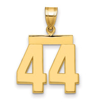 Load image into Gallery viewer, 14k Medium Polished Number 44 Charm
