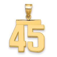 Load image into Gallery viewer, 14k Medium Polished Number 45 Charm
