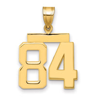 Load image into Gallery viewer, 14k Medium Polished Number 84 Charm
