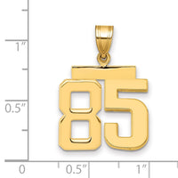 Load image into Gallery viewer, 14k Medium Polished Number 85 Charm

