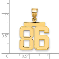 Load image into Gallery viewer, 14k Medium Polished Number 86 Charm
