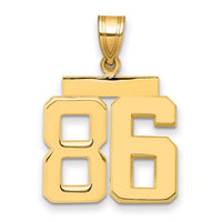 Load image into Gallery viewer, 14k Medium Polished Number 86 Charm
