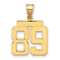 Load image into Gallery viewer, 14k Medium Polished Number 89 Charm

