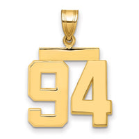 Load image into Gallery viewer, 14k Medium Polished Number 94 Charm
