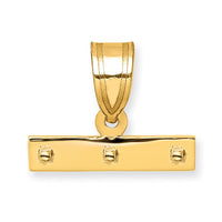 Load image into Gallery viewer, 14ky Casted Medium Polished Top Charm
