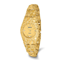 Load image into Gallery viewer, 14K Ladies Circular Champagne 22mm Dial Solid Nugget Watch
