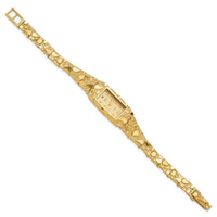 Load image into Gallery viewer, 14K Ladies Rectangular Champagne 15x31mm Dial Solid Nugget Watch
