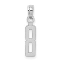 Load image into Gallery viewer, 14kw Polished Number 8 Pendant
