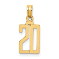 Load image into Gallery viewer, 14k Polished Number 20 Pendant
