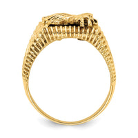 Load image into Gallery viewer, 14k Men&#39;s Onyx Eagle Ring
