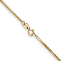 Load image into Gallery viewer, 14K 18 inch 1.4mm Curb  with Spring Ring Clasp Pendant Chain
