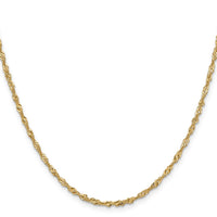 Load image into Gallery viewer, 14K 18 inch 2mm Singapore with Lobster Clasp Chain
