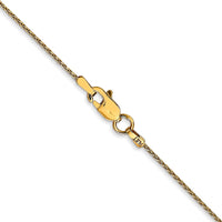 Load image into Gallery viewer, 14k 18 inch 1mm Parisian Wheat with Lobster Clasp Chain
