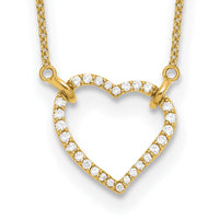 Load image into Gallery viewer, 14k Diamond Heart Pendant Necklace
