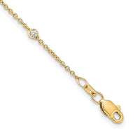 Load image into Gallery viewer, 14k Diamond Station Cable Necklace
