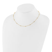 Load image into Gallery viewer, 14k Diamond Station Cable Necklace
