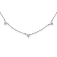 Load image into Gallery viewer, 14k White Gold Diamond Multi Station 18 inch Necklace
