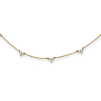 Load image into Gallery viewer, 14k Diamond Multi Station 18 inch Necklace
