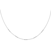 Load image into Gallery viewer, 14k White Gold Diamond 5-Station Necklace
