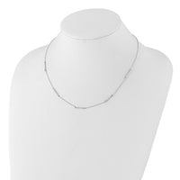 Load image into Gallery viewer, 14k White Gold Diamond 5-Station Necklace
