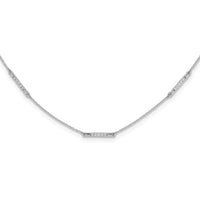Load image into Gallery viewer, 14k White Gold Diamond 5-Station Necklace
