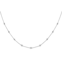 Load image into Gallery viewer, 14k White Gold Diamond Multi Station Necklace
