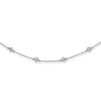 Load image into Gallery viewer, 14k White Gold Diamond Multi Station Necklace
